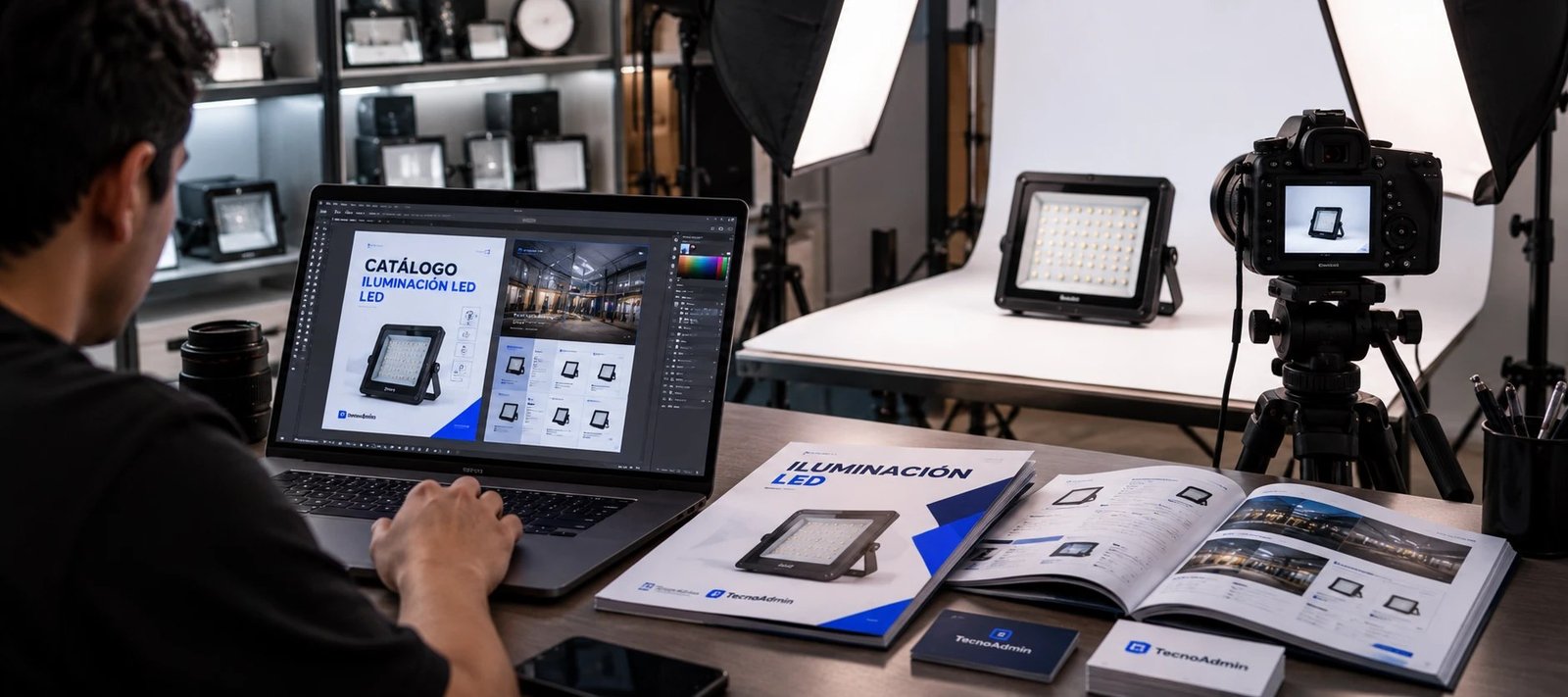 Fotografía y catálogo de producto para pantallas LED publicitarias