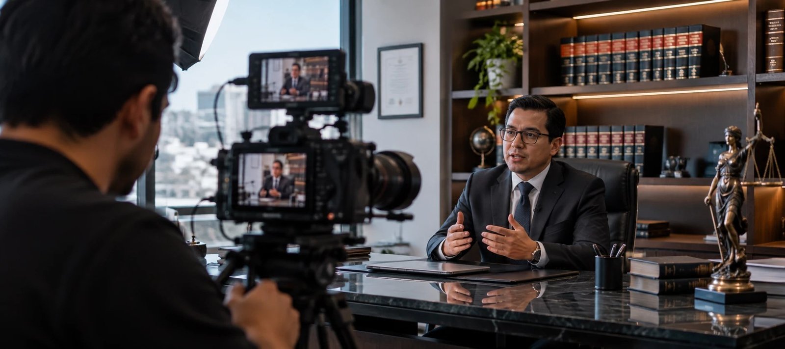 Grabación de video institucional para estudio de abogados en Arequipa